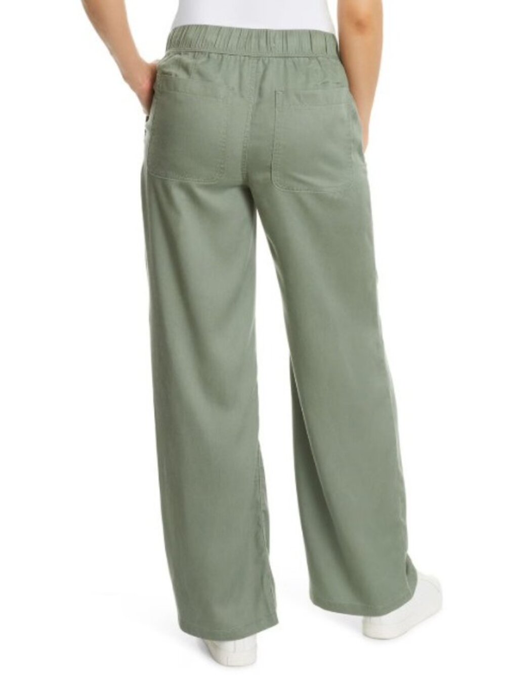 Nine West Women's Lightweight Twill Pants-Size Large-Olive-NWT - Picture 2 of 3